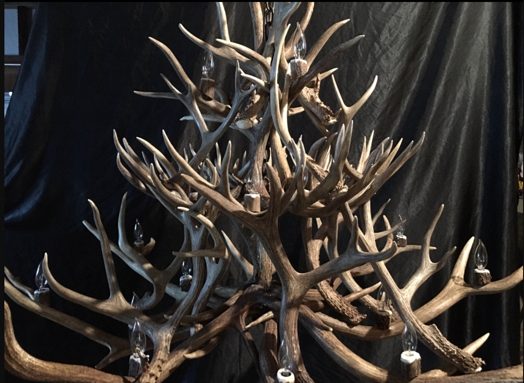 Gold Canyon Deer Antler Chandeliers