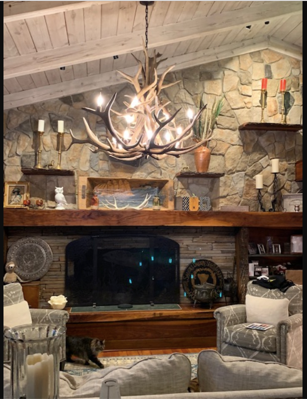Bob Marshall Wilderness Elk Deer Chandelier