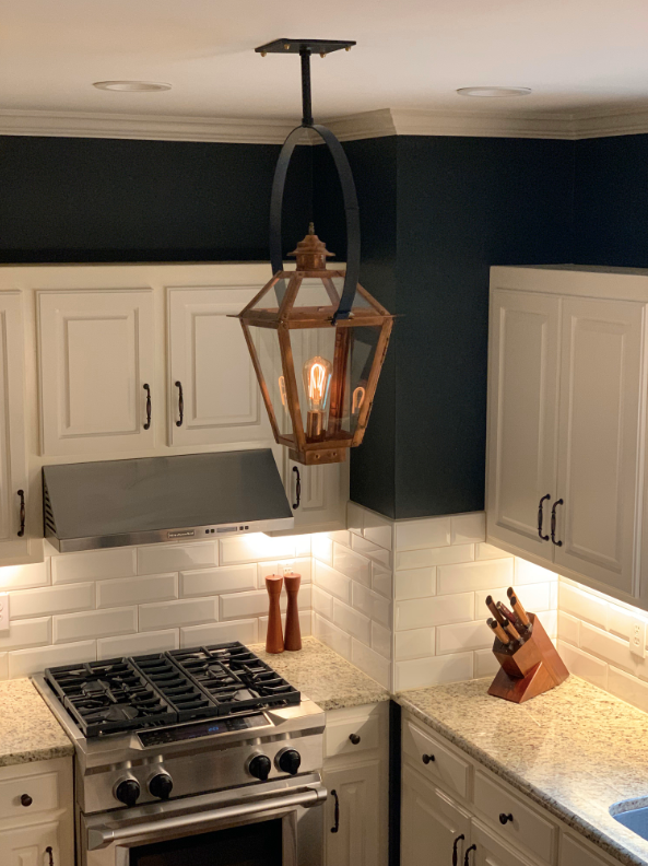 St. James Magnolia Copper Lantern Pendant Light