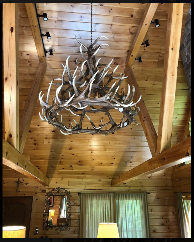 FAUX ANTLER CHANDELIER