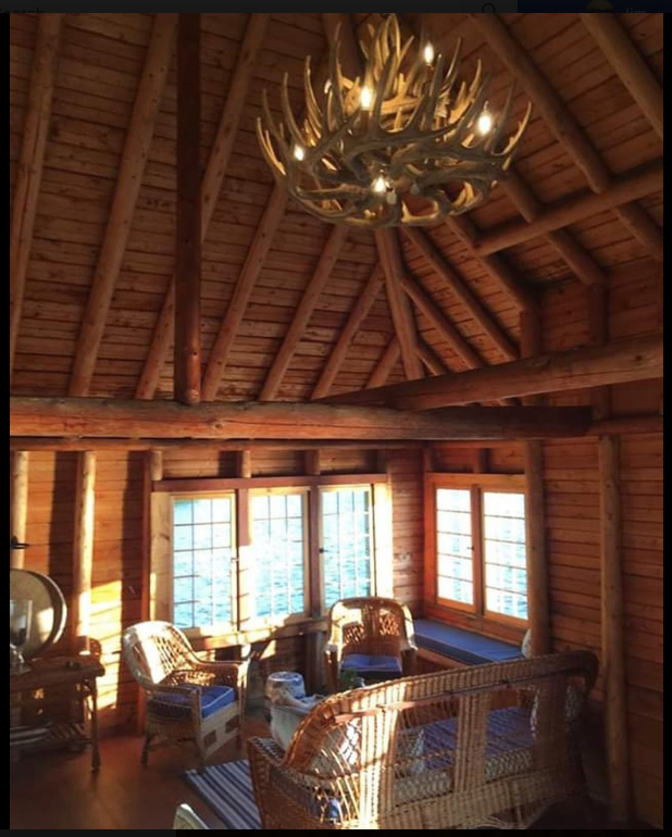FAUX ANTLER CHANDELIER
