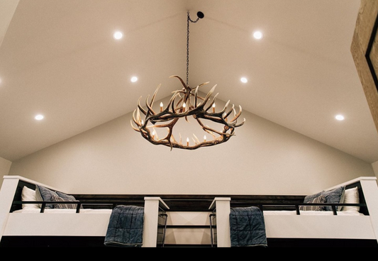 FAUX ANTLER CHANDELIER