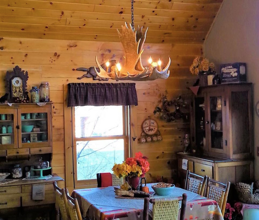 FAUX ANTLER CHANDELIER