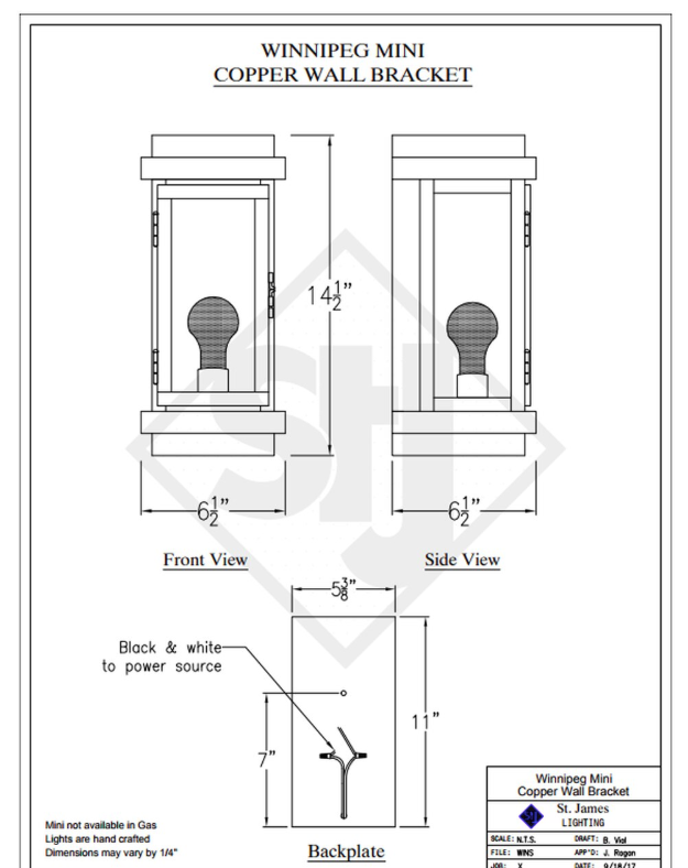 Line Drawings St. James Winnipeg Lantern