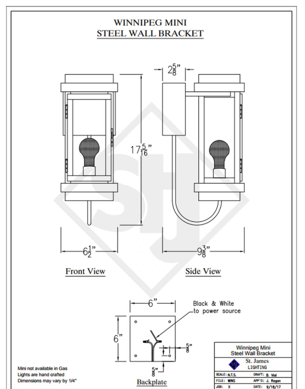 Line Drawings St. James Winnipeg Lantern