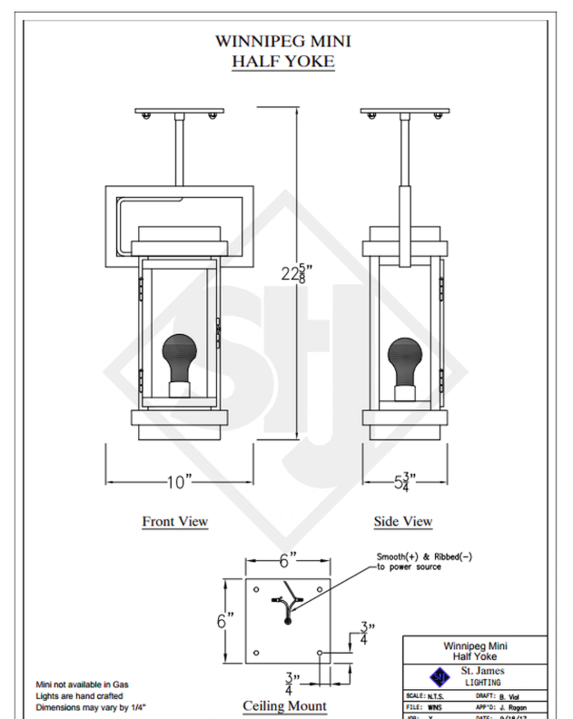 Line Drawings St. James Winnipeg Lantern