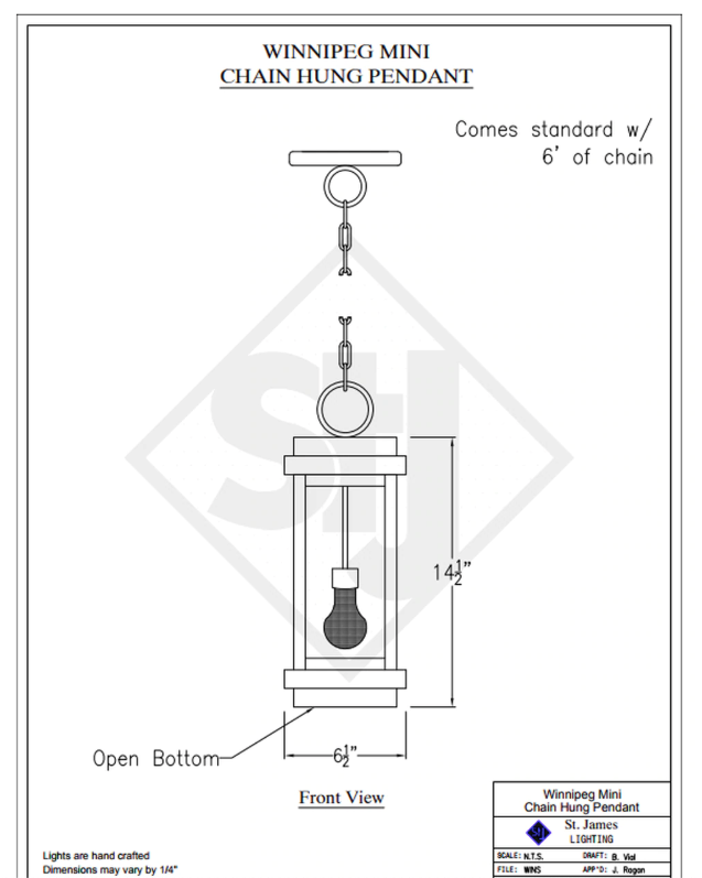 Line Drawings St. James Winnipeg Lantern