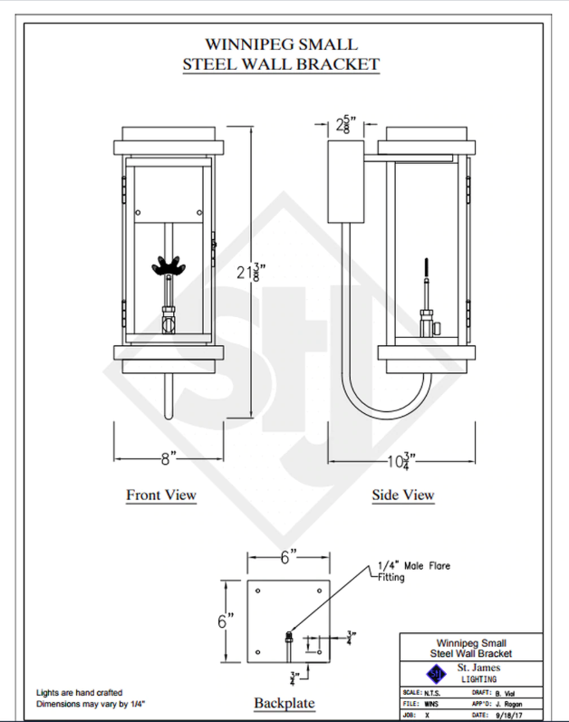 Line Drawings St. James Winnipeg Lantern