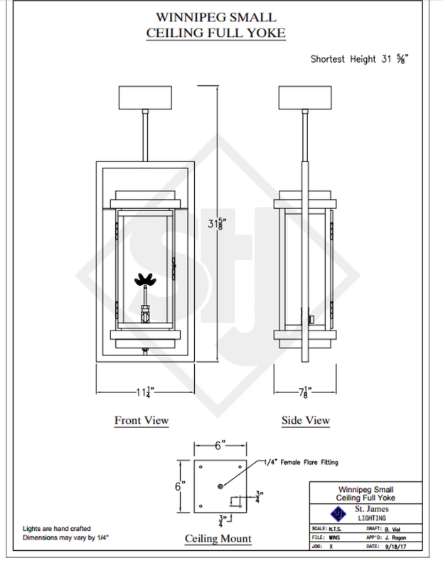 Line Drawings St. James Winnipeg Lantern