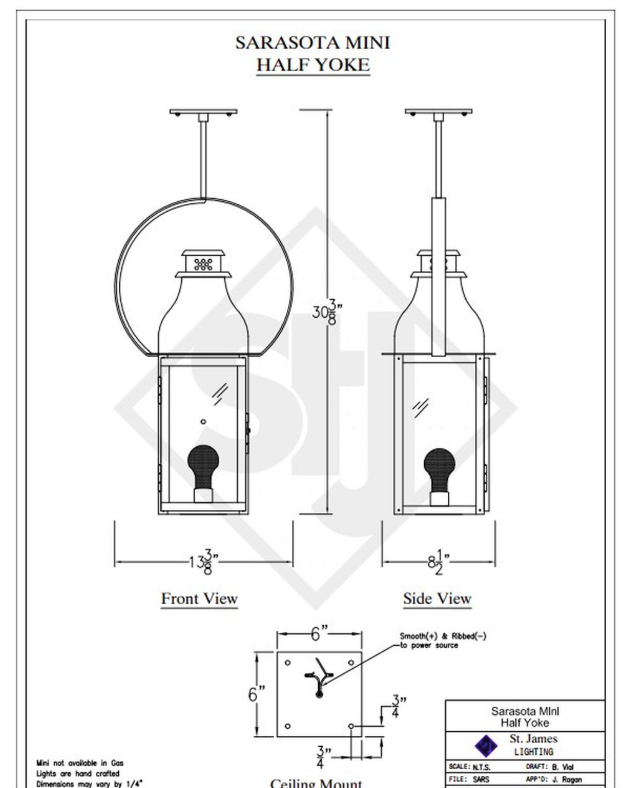 Line Drawings St. James Sarasota Lantern