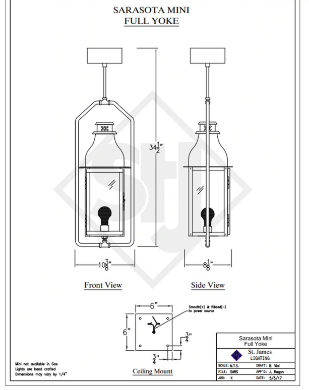 Line Drawings St. James Sarasota Lantern