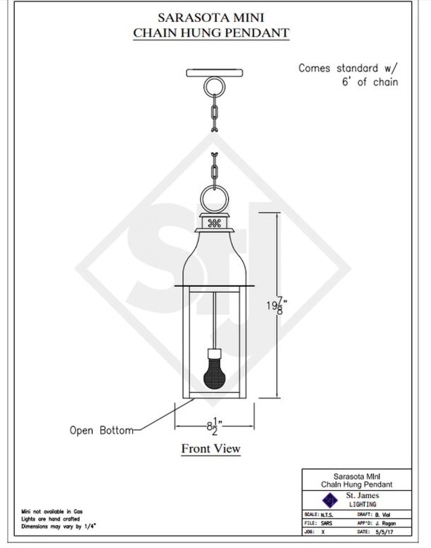 Line Drawings St. James Sarasota Lantern