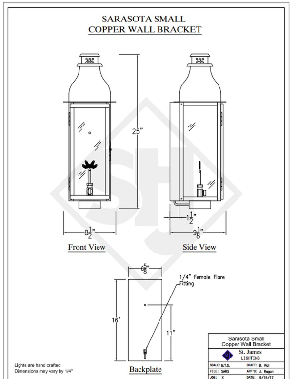 Line Drawings St. James Sarasota Lantern