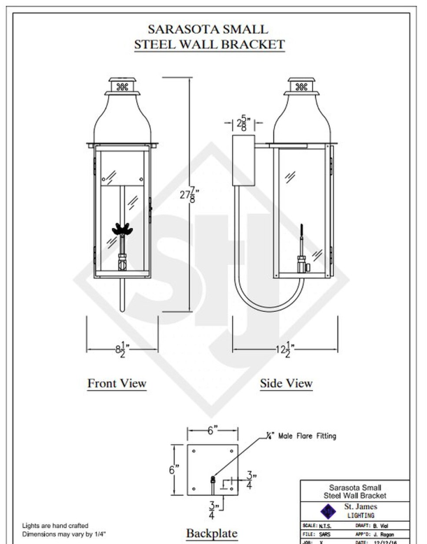 Line Drawings St. James Sarasota Lantern