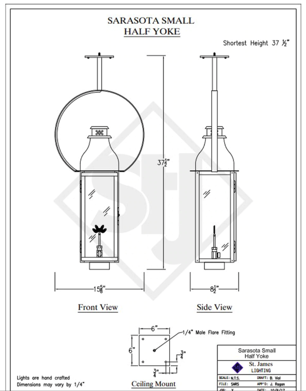 Line Drawings St. James Sarasota Lantern