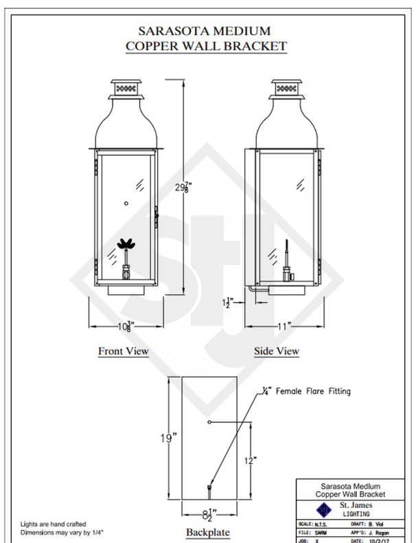 Line Drawings St. James Sarasota Lantern