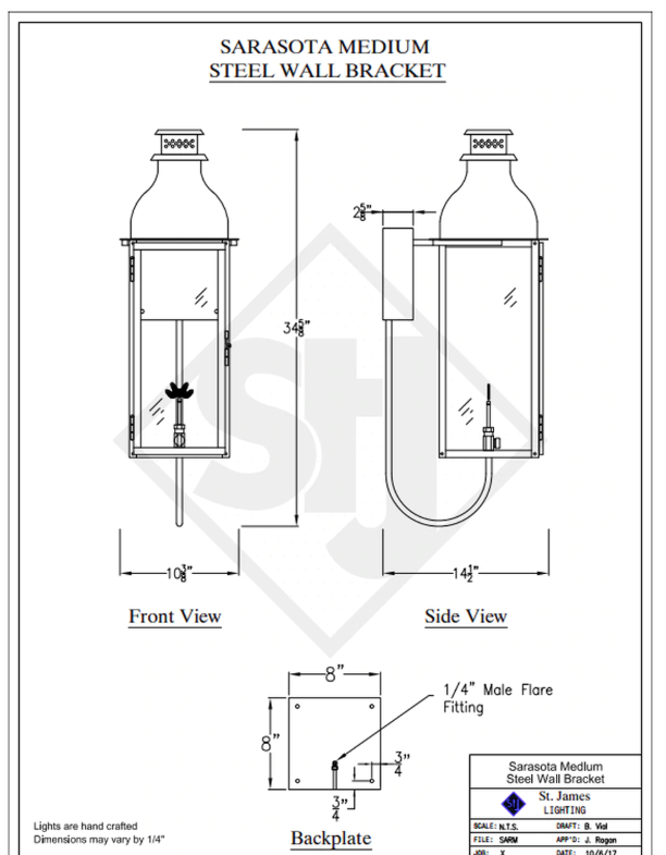 Line Drawings St. James Sarasota Lantern