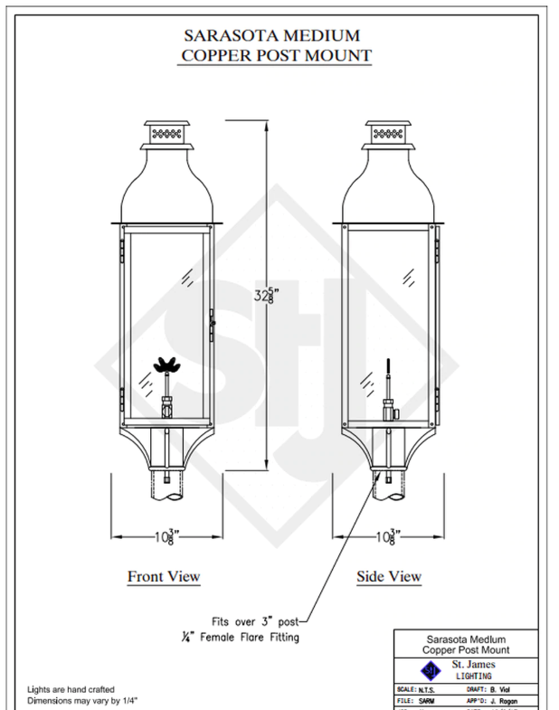 Line Drawings St. James Sarasota Lantern