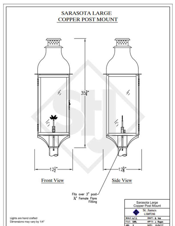 Line Drawings St. James Sarasota Lantern