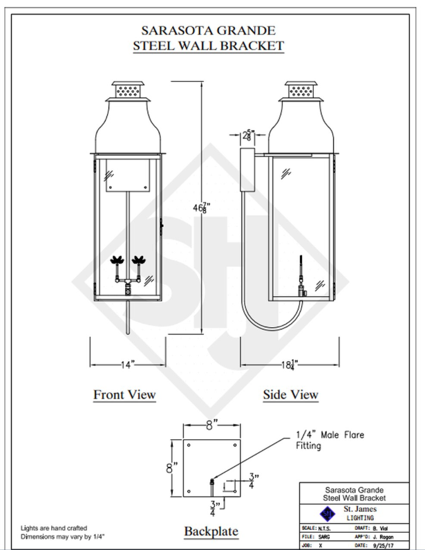 Line Drawings St. James Sarasota Lantern