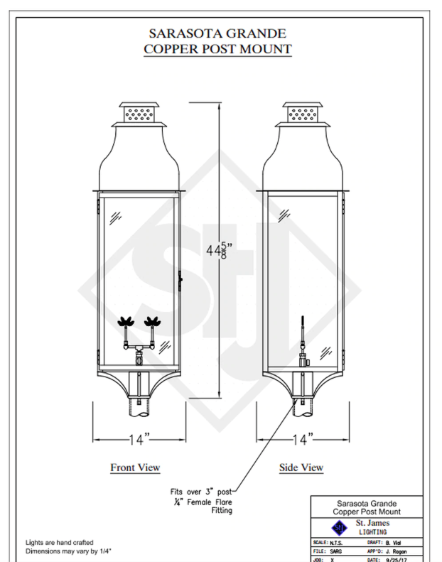 Line Drawings St. James Sarasota Lantern