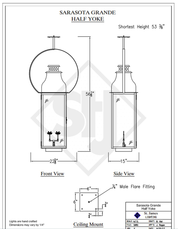 Line Drawings St. James Sarasota Lantern