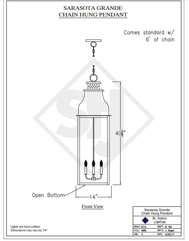 Line Drawings St. James Sarasota Lantern