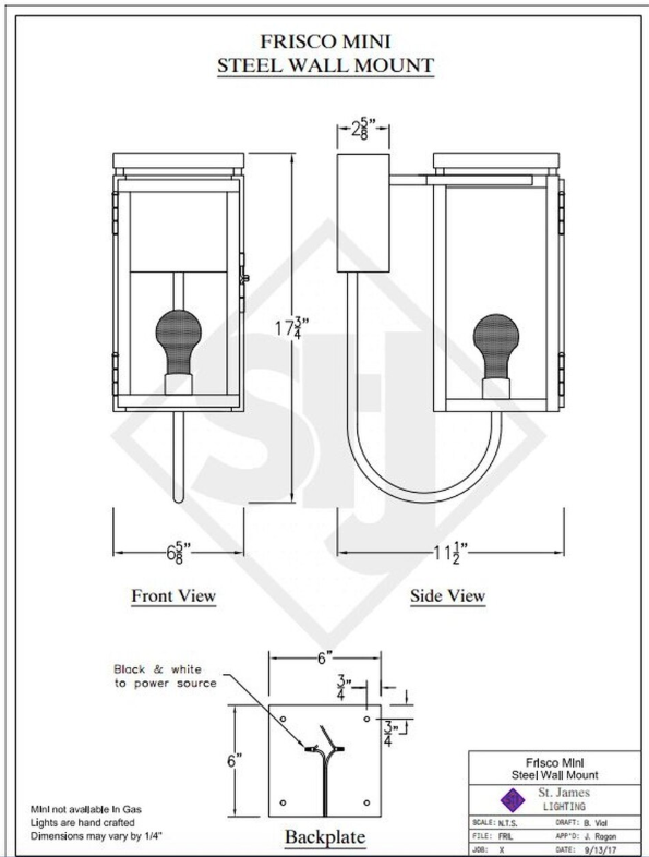 Line Drawings St. James Frisco Lantern