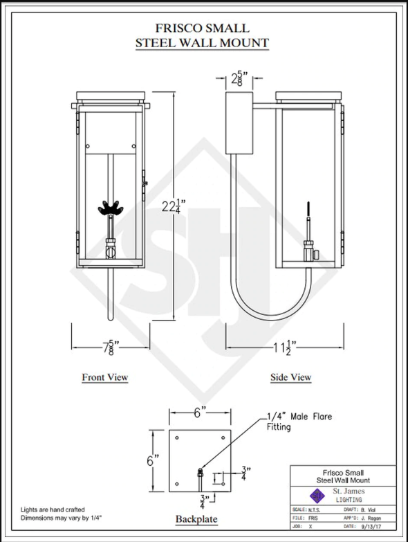 Line Drawings St. James Frisco Lantern