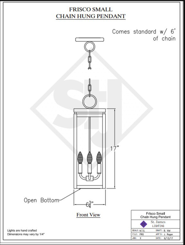 Line Drawings St. James Frisco Lantern