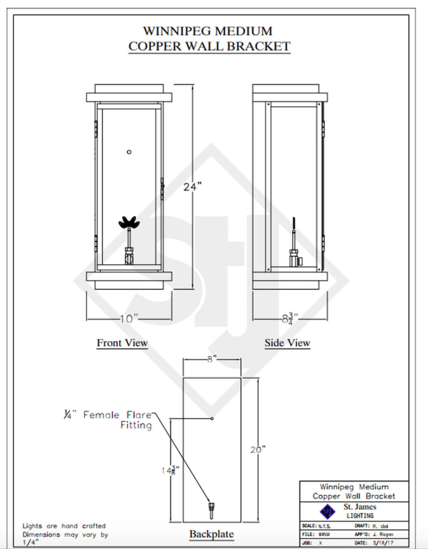 Line Drawings St. James Winnipeg Lantern