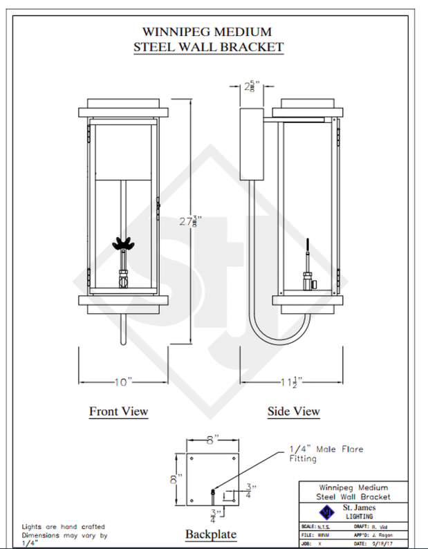 Line Drawings St. James Winnipeg Lantern