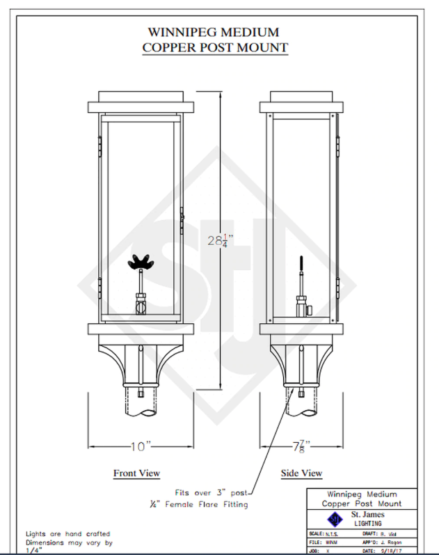 Line Drawings St. James Winnipeg Lantern