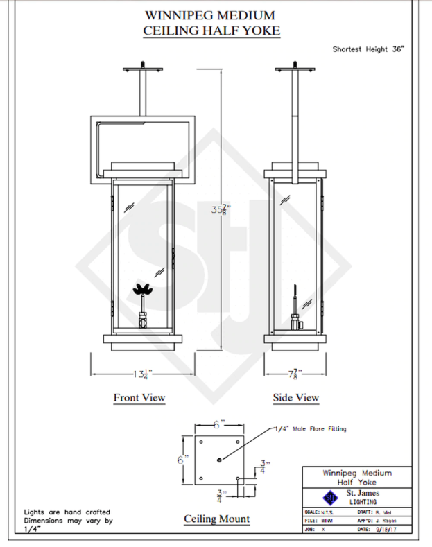 Line Drawings St. James Winnipeg Lantern