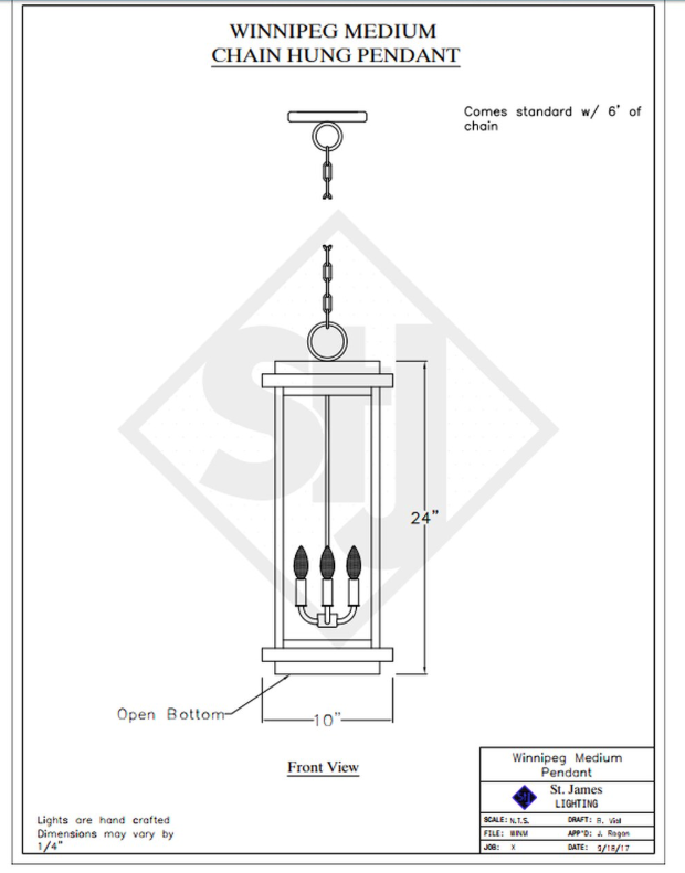 Line Drawings St. James Winnipeg Lantern