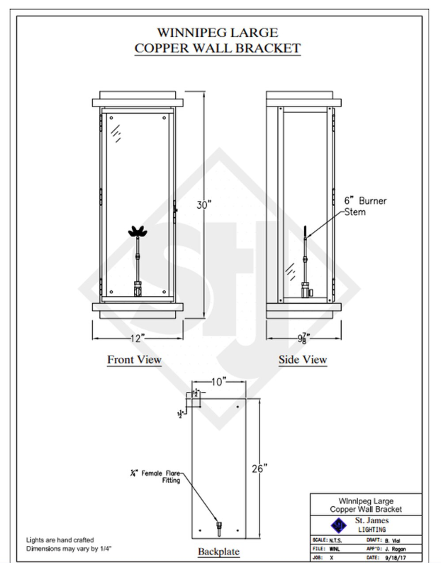 Line Drawings St. James Winnipeg Lantern