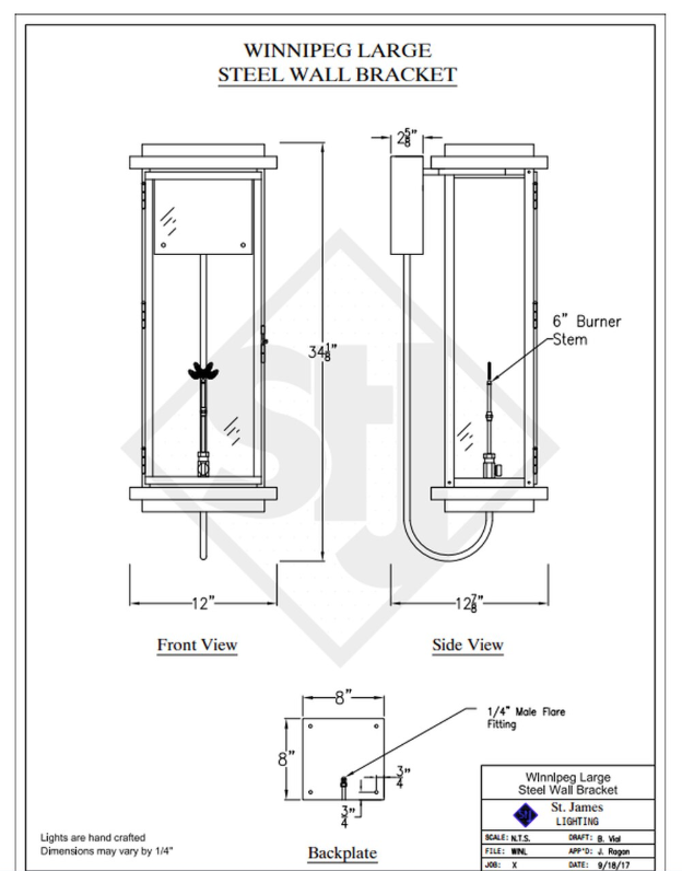 Line Drawings St. James Winnipeg Lantern