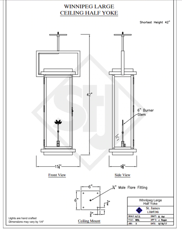 Line Drawings St. James Winnipeg Lantern