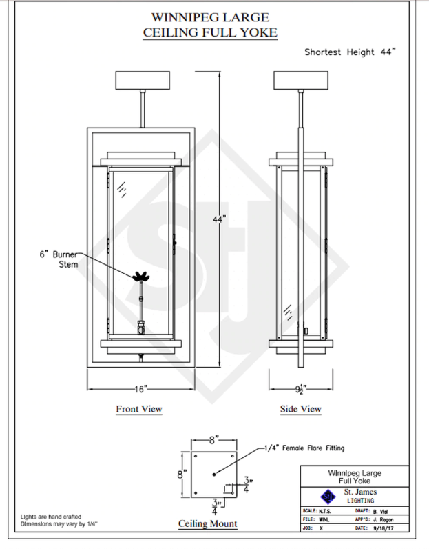 Line Drawings St. James Winnipeg Lantern