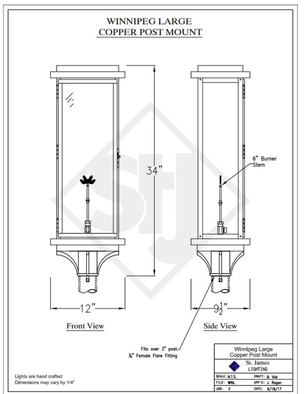 Line Drawings St. James Winnipeg Lantern