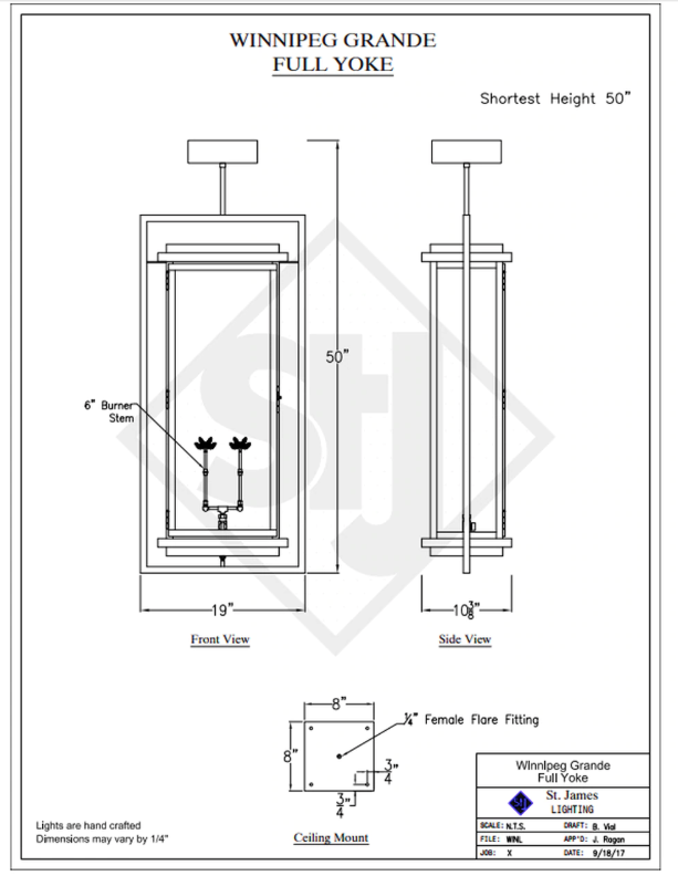 Line Drawings St. James Winnipeg Lantern