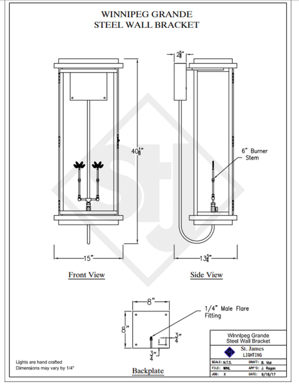 Line Drawings St. James Winnipeg Lantern