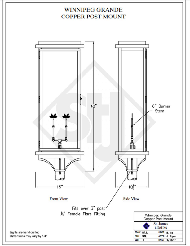 Line Drawings St. James Winnipeg Lantern