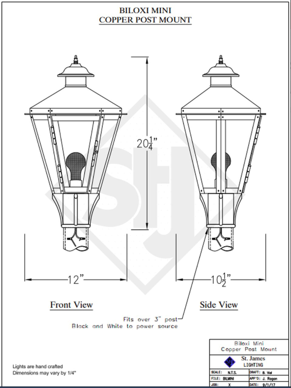 Line Drawings St. James Biloxi Lantern