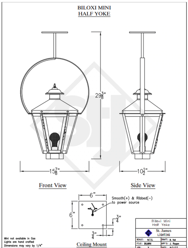 Line Drawings St. James Biloxi Lantern