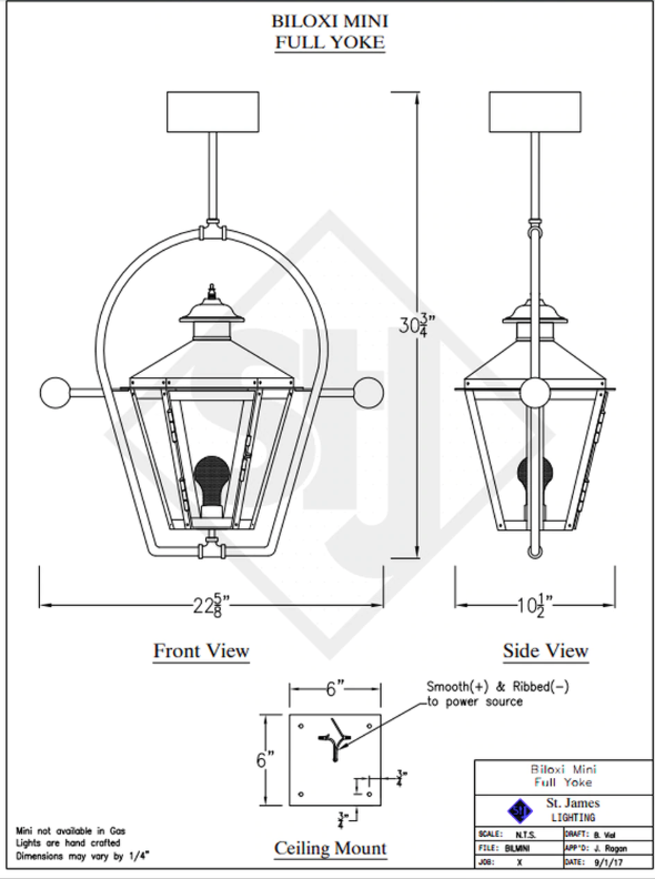 Line Drawings St. James Biloxi Lantern