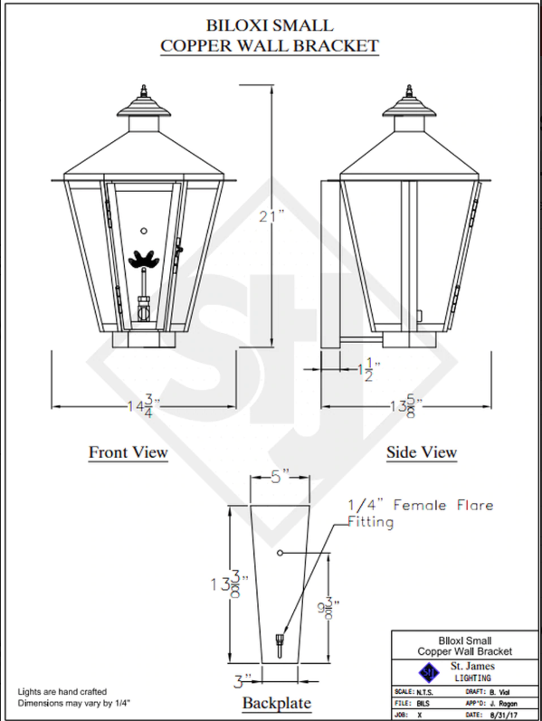 Line Drawings St. James Biloxi Lantern