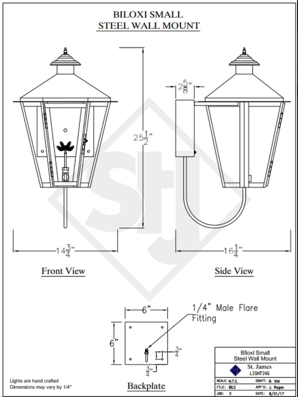 Line Drawings St. James Biloxi Lantern