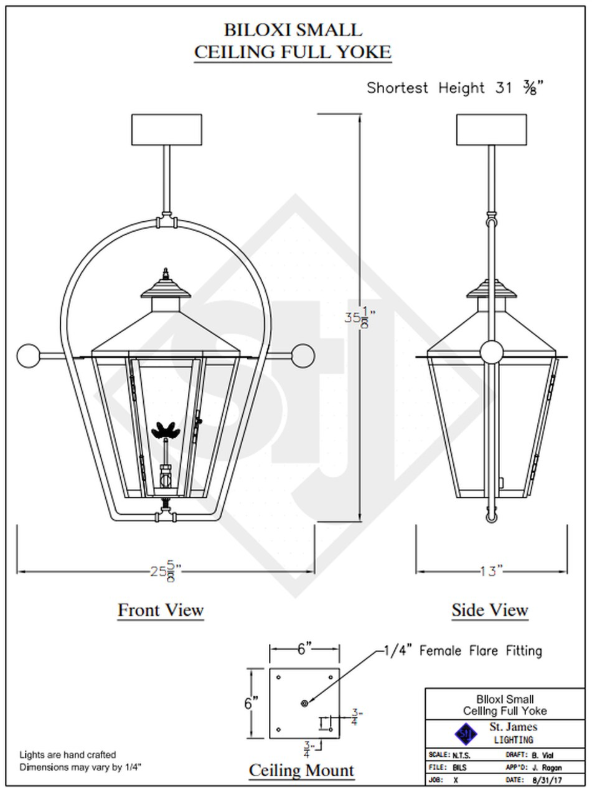 Line Drawings St. James Biloxi Lantern