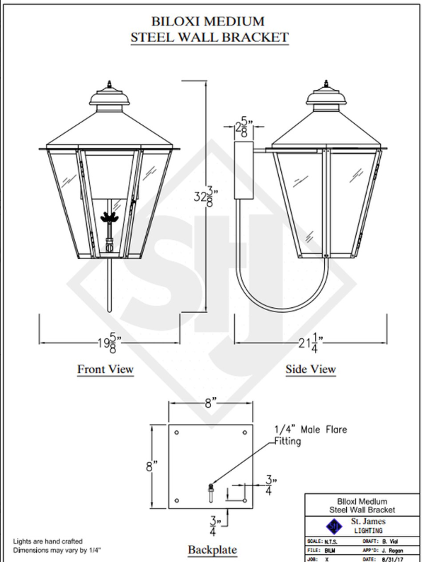 Line Drawings St. James Biloxi Lantern